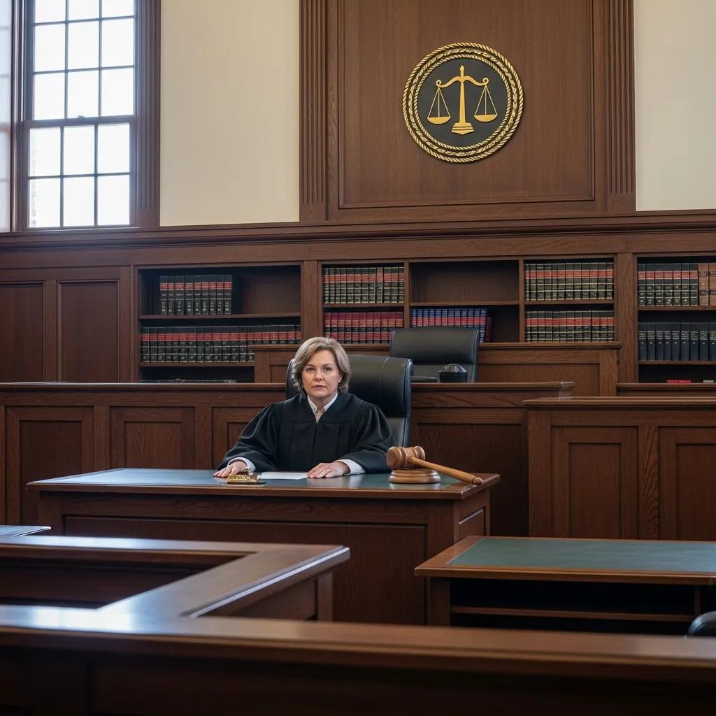 Probate court setting illustrating the legal process without a will